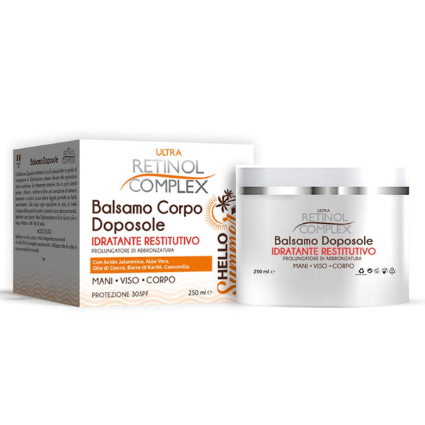 Bálsamo corporal para después del sol con ácido hialurónico